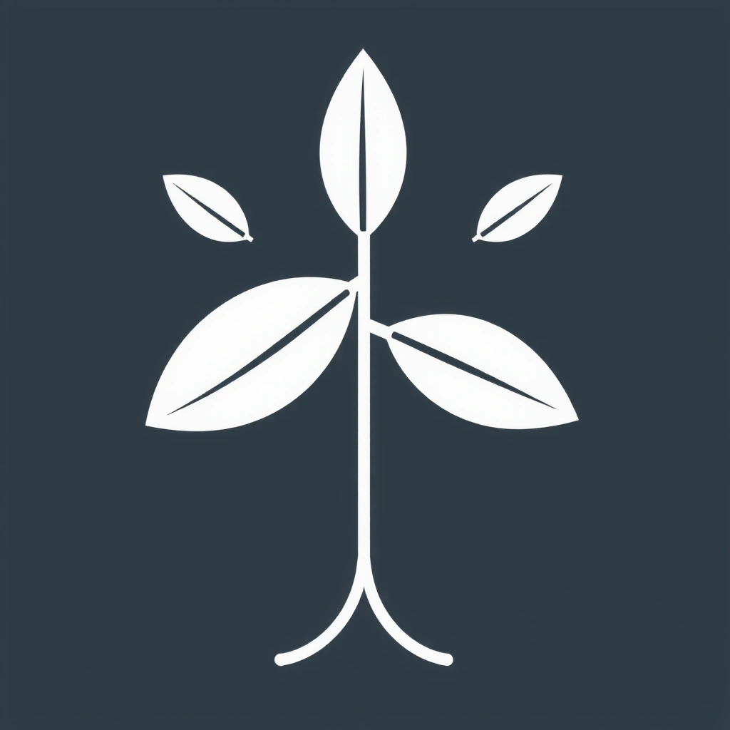 Icône d'une feuille pour l'alimentation équilibrée